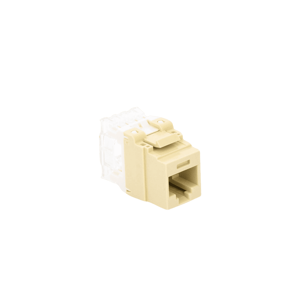 NKP5E88MEI-AD-4-l Conector Jack Estilo 110 (de Impacto), Tipo Keystone, Categoría 5e, de 8 Posiciones y 8 Cables, Color Marfil NKP5E88MEI 5