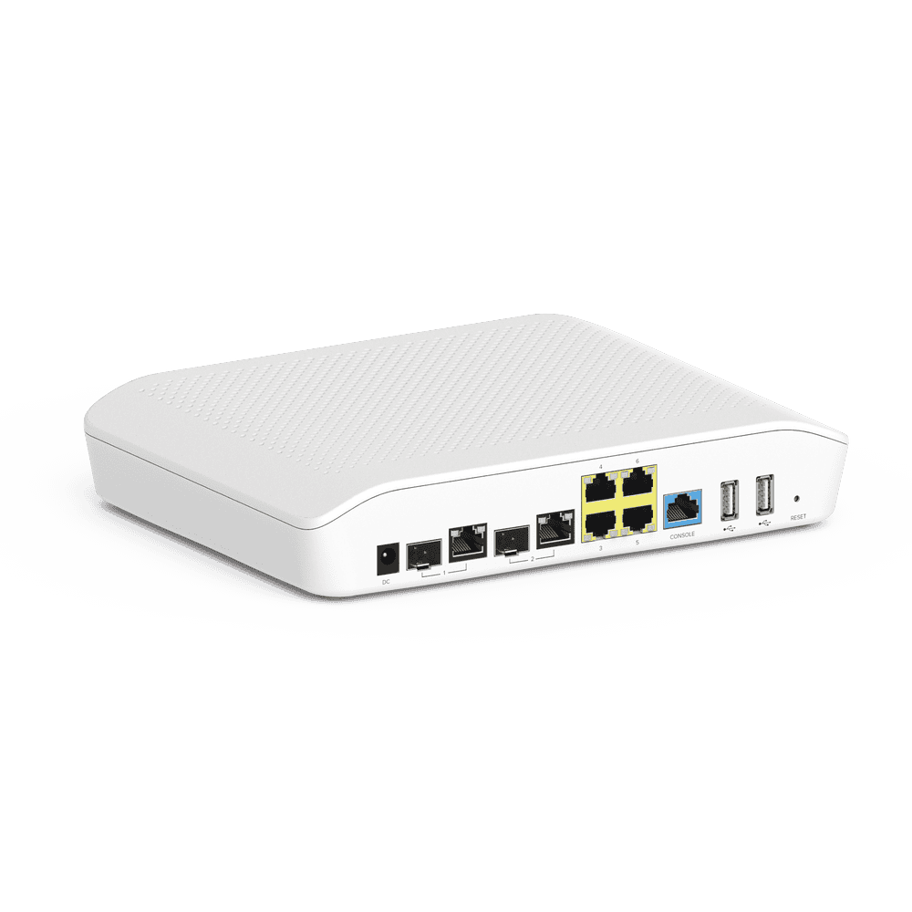 NSE3000A-l Router/Firewall, con función SD-WAN NSE3000 / 2 puertos WAN Gigabit + 2 SFP combo / 4 puertos LAN Gigabit / Detección de Amenazas/ Bloqueo de Aplicaciones / Administración desde la Nube con cnMaestro / Hasta 1,000 dispositivos NSE3000A 1