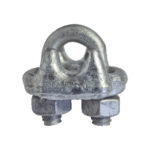 Nudo/ Perro/ Abrazadera Acero Forjado para Cable de 3/16" Galv. Inmersión en Caliente. NUDO316FJG-l