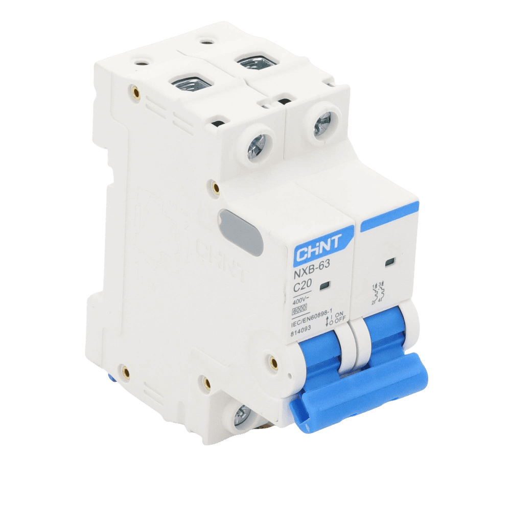 NXB632PC20-AD-4-l Pastilla para Riel Din, 2 Polos, 20 Amp, Vca:110/415v, 6kA, Catálogo: NXB632PC20, Serie: NXB-63. NXB632PC20 5
