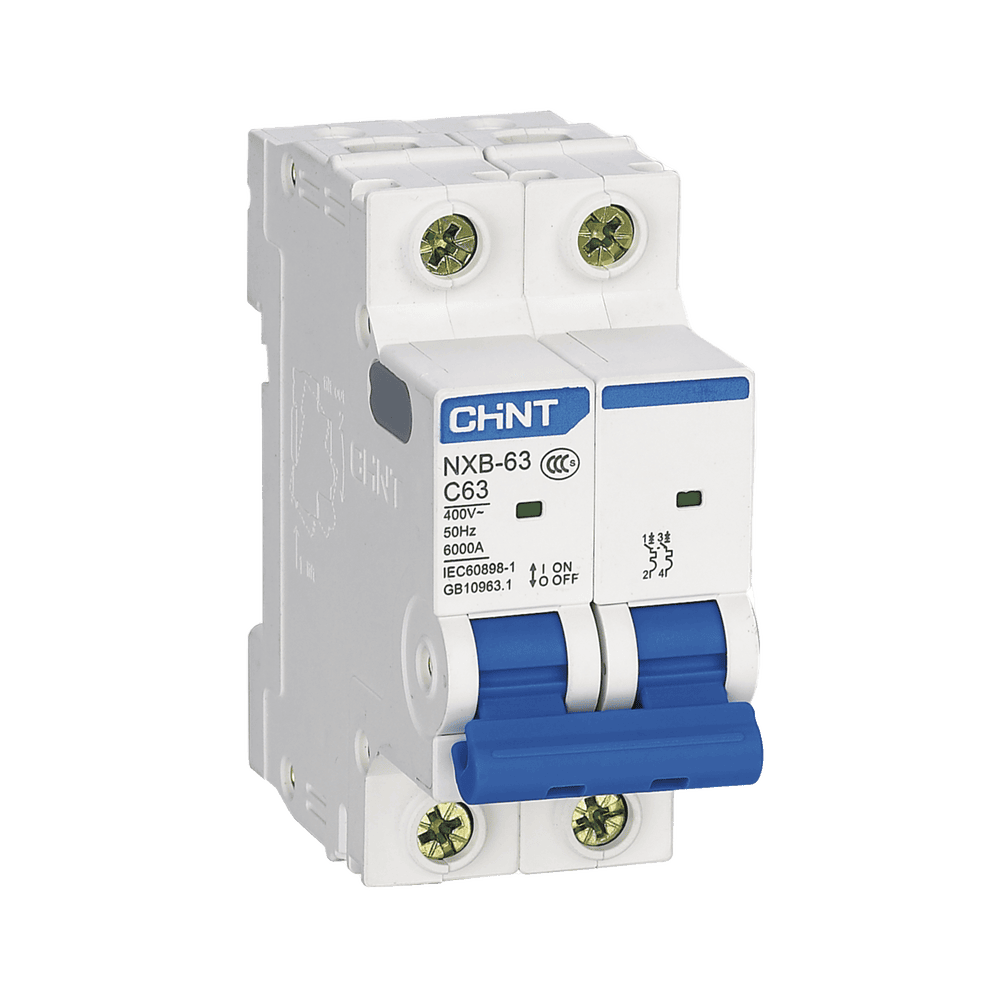 NXB632PC63-l-1 Pastilla para Riel Din, 2 Polo, 63 Amp, Vca:110/415v, 6kA, Catálogo: NXB632PC63, Serie: NXB-63. NXB632PC63 1