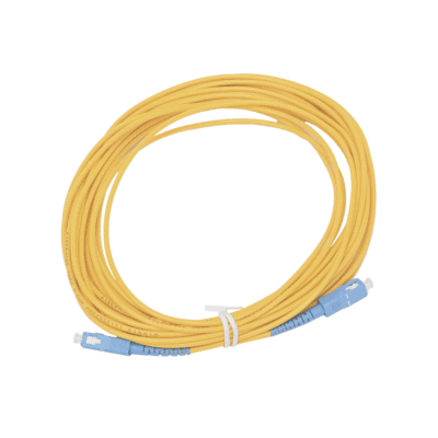 Jumper de Fibra Óptica Simplex, Monomodo, con Conectores SC/UPC-SC/UPC, de 10 Metros