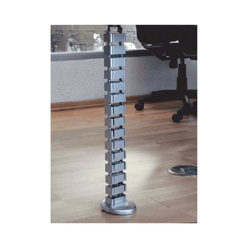 ORGVERT-AD-2-l Organizador de Cables Vertical Articulado, Ideal para Llevar los Cables del Piso a Mesa o a la Cubierta del Escritorio de Manera Segura ORG-VERT 3