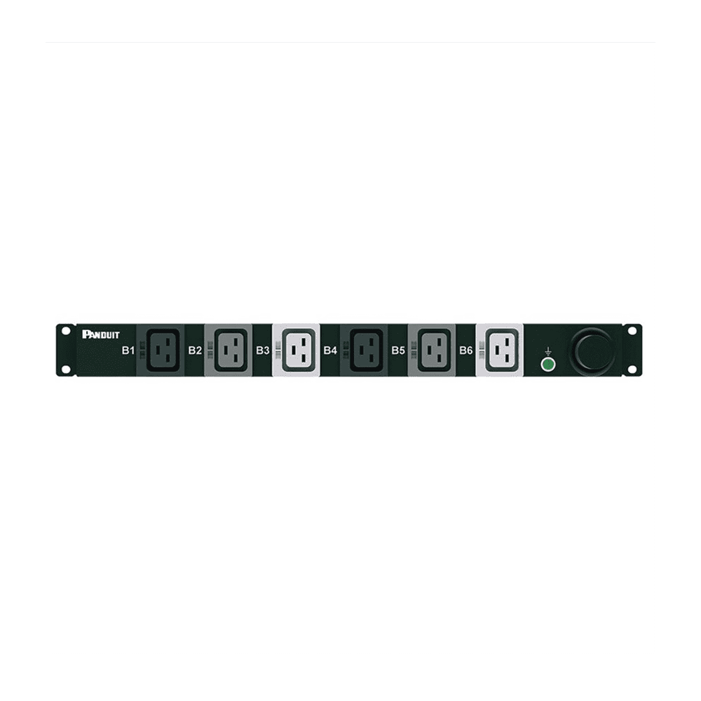 P06B02M-AD-2-l PDU Básico para Distribución de Energía, Plug de Entrada Trifásico CS8365C, Con 6 Contactos C19, Instalación Horizontal de 19in, 1UR, 50 Amp, 208 Vca P06B02M 3