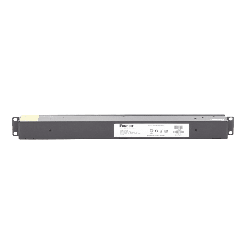 P12B01M-AD-3-l PDU Básico para Distribución de Energía, Enchufe de Entrada NEMA 5-15P, Con 12 Contactos NEMA 5-20R, Instalación Horizontal de 19in, 1UR, 15 Amp, 120 Vca P12B01M 4
