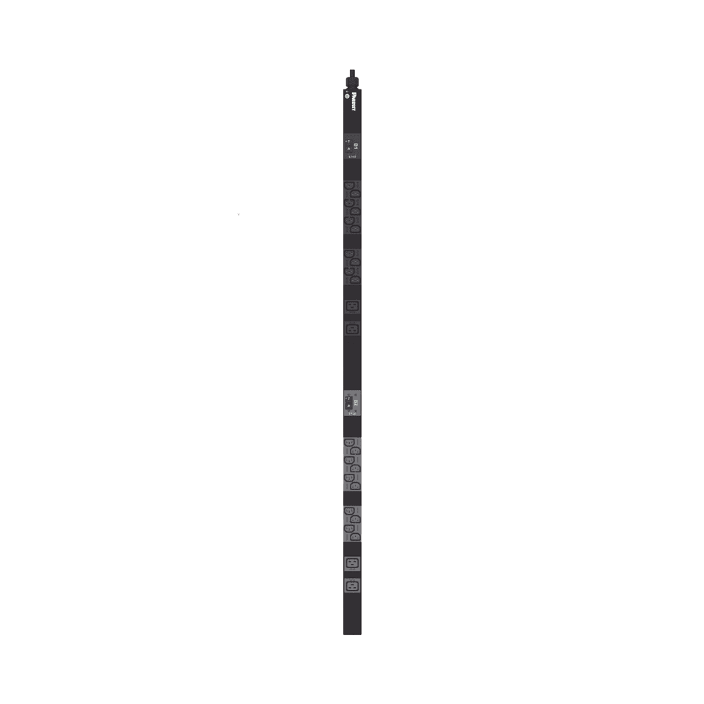 P24B15M-AD-2-l PDU Básico para Distribución de Energía, Enchufe de Entrada NEMA L6-30P, Con 20 Salidas C13 y 4 C19, de Instalación Vertical, 208 Vca, 30 Amp P24B15M 3