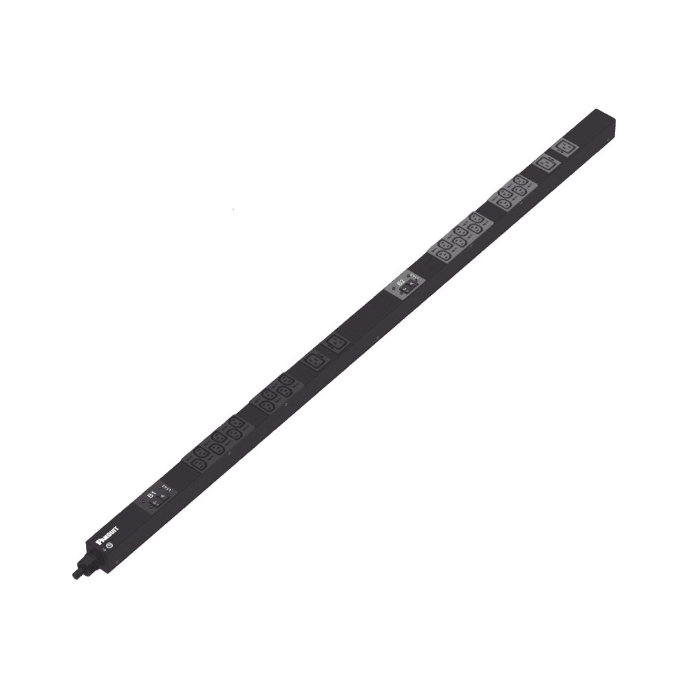 P24B15M-l PDU Básico para Distribución de Energía, Enchufe de Entrada NEMA L6-30P, Con 20 Salidas C13 y 4 C19, de Instalación Vertical, 208 Vca, 30 Amp P24B15M 1