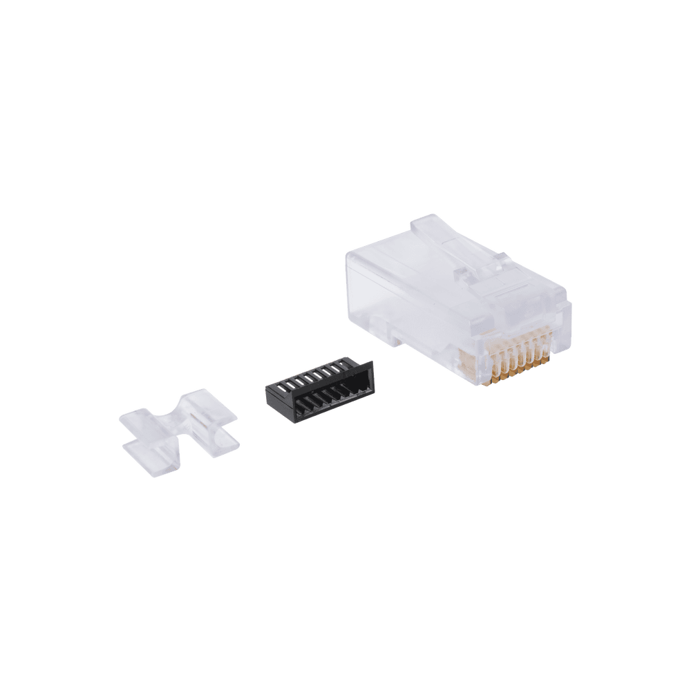 P6U88-AD-1-l Plug RJ45 Cat6, Para Cable UTP Calibre 23 a 26 AWG, Chapado en Oro de 50 Micras, Bolsa con 50 Piezas P6U-8-8 2