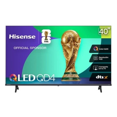 Televisor Hisense 40QD4QFM, 40 pulgadas, QLED QUANTUM DOT, FHD, 1920 x 1080 Pixeles, FIRE SMART TV