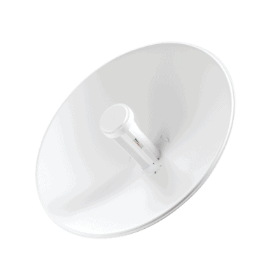 PowerBeam airMAX M2, hasta 150 Mbps, frecuencia 2 GHz (2405 - 2475 MHz) con antena tipo plato de 18 dBi