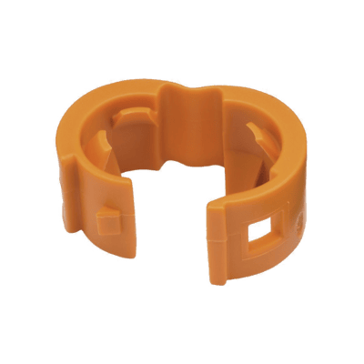Kit de 25 Clips de Identificación Para Patch Cords, Compatible con Diámetros de 4.7 a 7.8 mm (0.19 a 0.31 Pulgadas), Color Naranja
