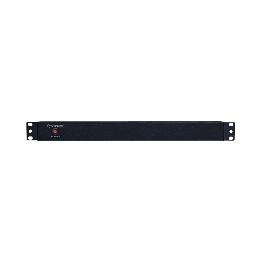 PDU15B12R-AD-2-l PDU Básico Para Distribución de Energía, Con 12 Tomas NEMA 5-15R Traseras, 1UR, 15 Amp, 120 Vca PDU15B12R 3