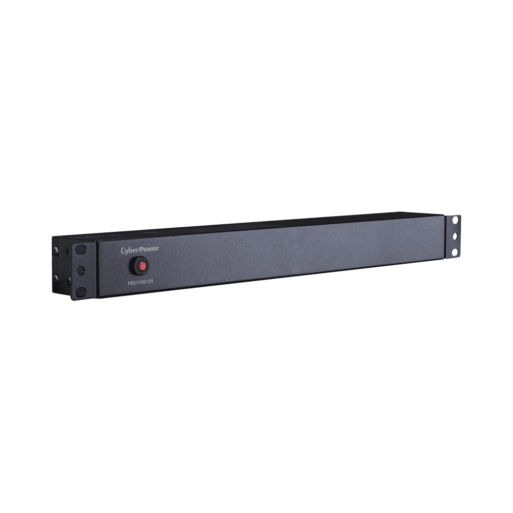 PDU15B12R-AD-3-l PDU Básico Para Distribución de Energía, Con 12 Tomas NEMA 5-15R Traseras, 1UR, 15 Amp, 120 Vca PDU15B12R 4