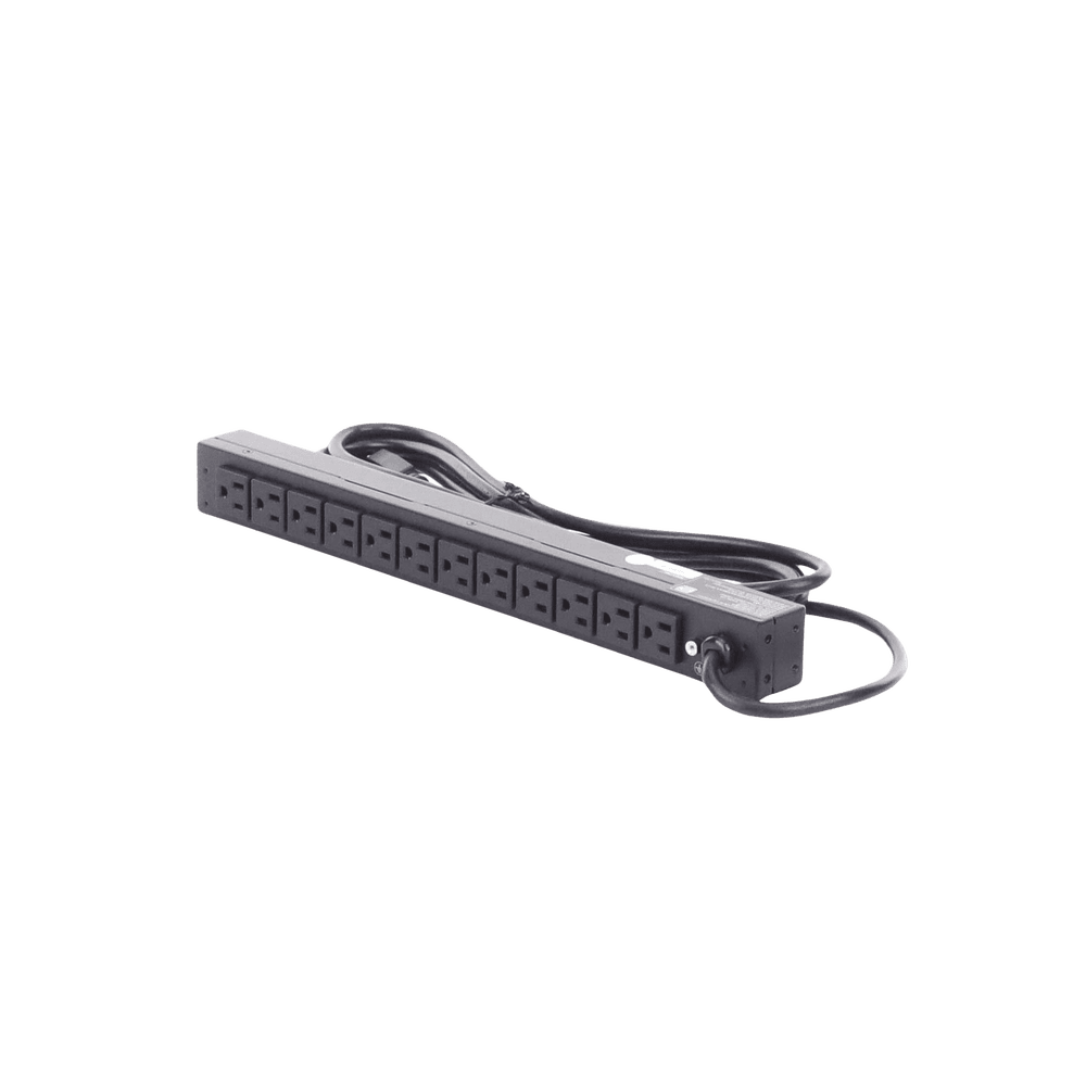 PDU15B12R-AD-5-l PDU Básico Para Distribución de Energía, Con 12 Tomas NEMA 5-15R Traseras, 1UR, 15 Amp, 120 Vca PDU15B12R 6