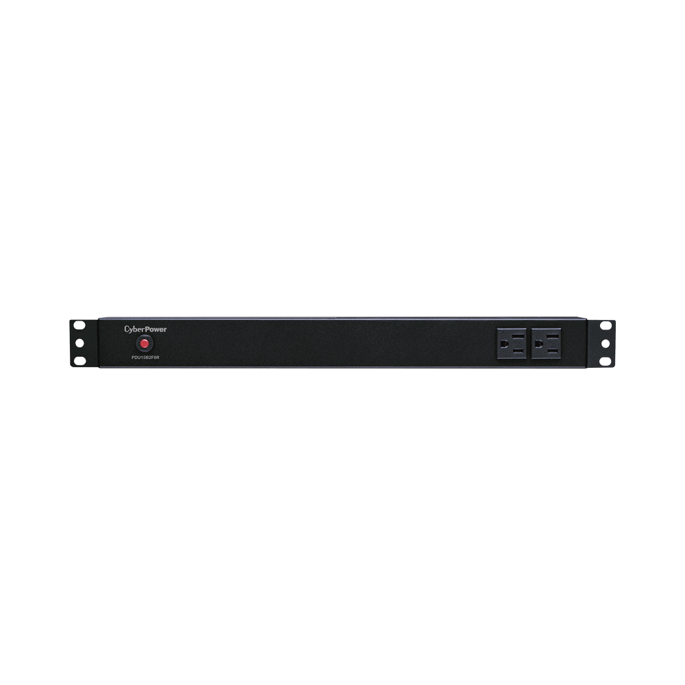 PDU15B2F8R-AD-2-l PDU Básico Para Distribución de Energía, Con 8 Tomas NEMA 5-15R Traseras y 2 Tomas 5-15R Frontales, 1UR, 15 Amp, 120 Vca PDU15B2F8R 3
