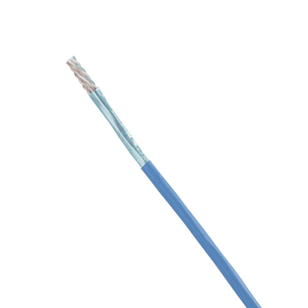 PFR6X04BUCG-l Bobina de Cable Blindado F/UTP de 4 Pares, Cat6A, Soporte de Aplicaciones 10GBase-T, CMR (Riser), Color Azul, 305 Metros (1000 Pies) PFR6X04BU-CG 1