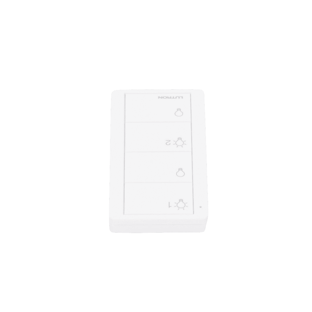 PJ24BWHL21P-AD-3-l Control remoto PICO 4 botones 2 grupos de encender/apagar. Complemente con un switch on/off o atenuador, Caseta, RA2, RadioRa2 PJ24BWHL21P 4