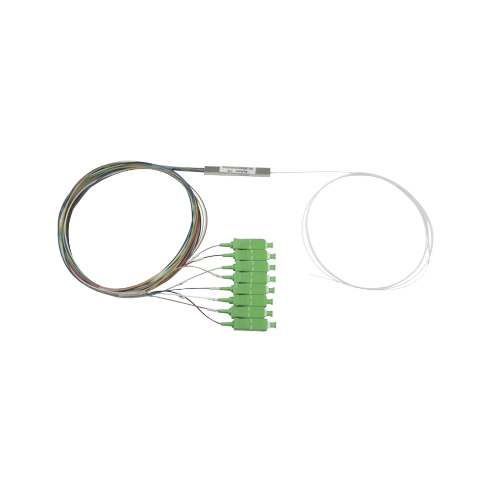 PLC108SCAPC-l Splitter (Divisor Óptico) tipo PLC, de 1x8, conectores SC/APC de salida PLC-108-SCAPC 1