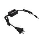 Adaptador de Pared de 12Vcc @ 1 A con cable y clavija Nema 1-15 / 0.5 metros a la toma de alimentación / 0.5 metros a la conexión del dispositivo PLDC1000T-AD-1-l