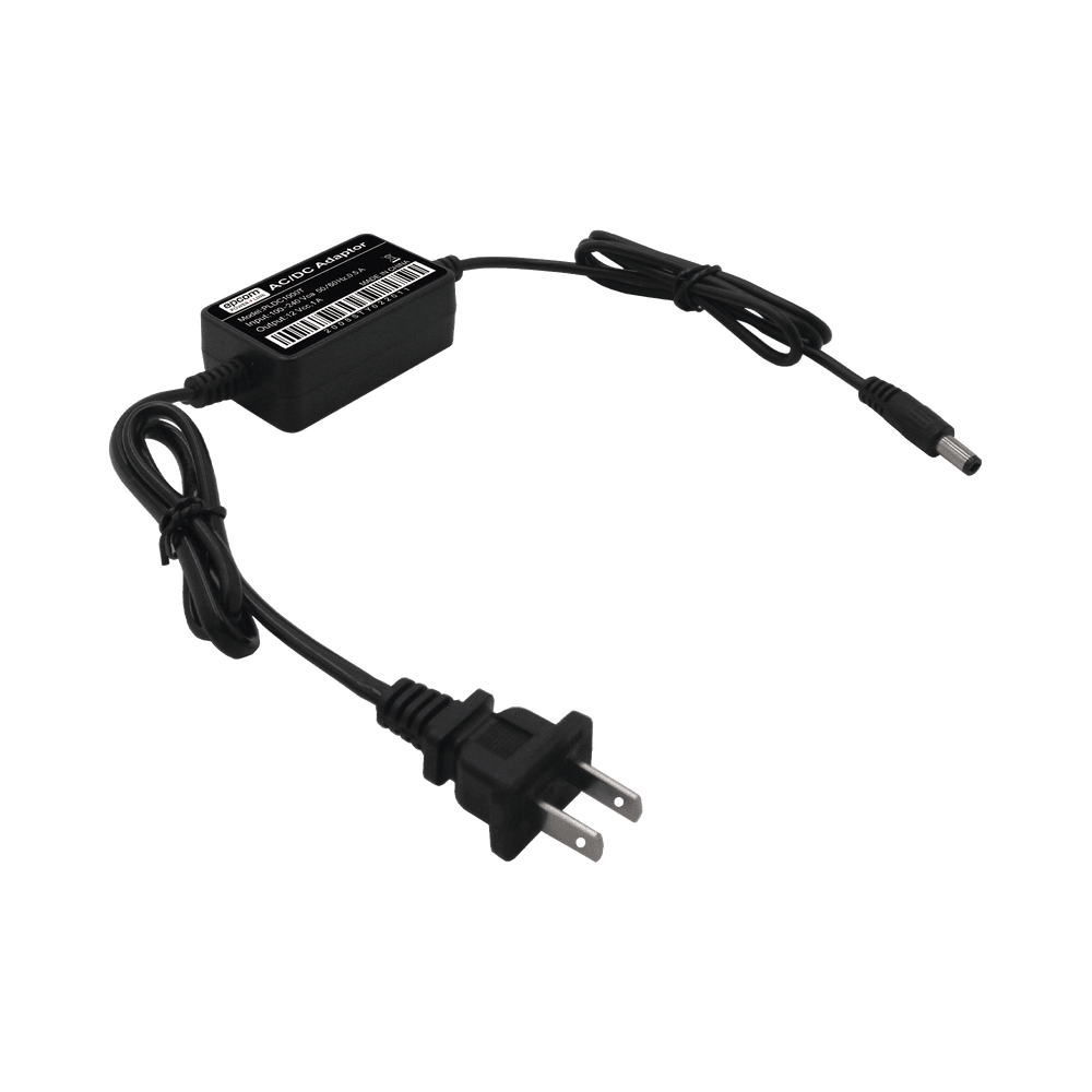 PLDC1000T-AD-1-l Adaptador de Pared de 12Vcc @ 1 A con cable y clavija Nema 1-15 / 0.5 metros a la toma de alimentación / 0.5 metros a la conexión del dispositivo PL-DC-1000T 2