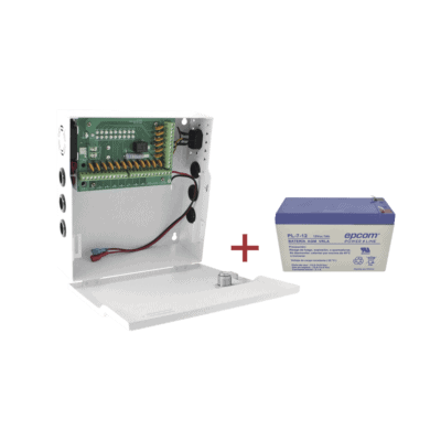 Kit / Fuente con 18 salidas / 20 Amperes totales / Ajuste de voltaje de 11-15 V / 20 A modelo PLK12DC20ABK / + Batería incluída LK712