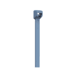 Cincho Pan-Ty™ 203mm Largo x 3.4mm ancho, Intermedio de Nylon 6.6 y Metal Detectable, Color Azul. 100 Piezas. PLT2IC96A-FRENTE-l