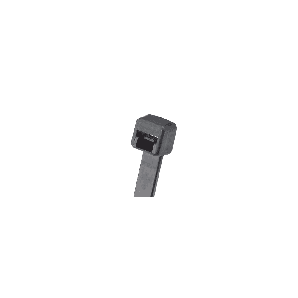 PLT3SM0-l Cincho de Nylon 6.6, Color Negro, 292mm largo x 4.8mm ancho, Sección Transversal Estándar, Paquete de 1000 Piezas PLT3S-M0 1