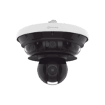 Cámara IP Multisensor 34MP (4 sensores 4K) con lentes motorizados / PTZ 2 MP 40X / Hasta 2 tarjetas MicroSD de 512GB / WDR de hasta 150dB / IP66 / IK10 / autoseguimiento / Inteligencia artificial para eventos PNMC34404RQPZ-l