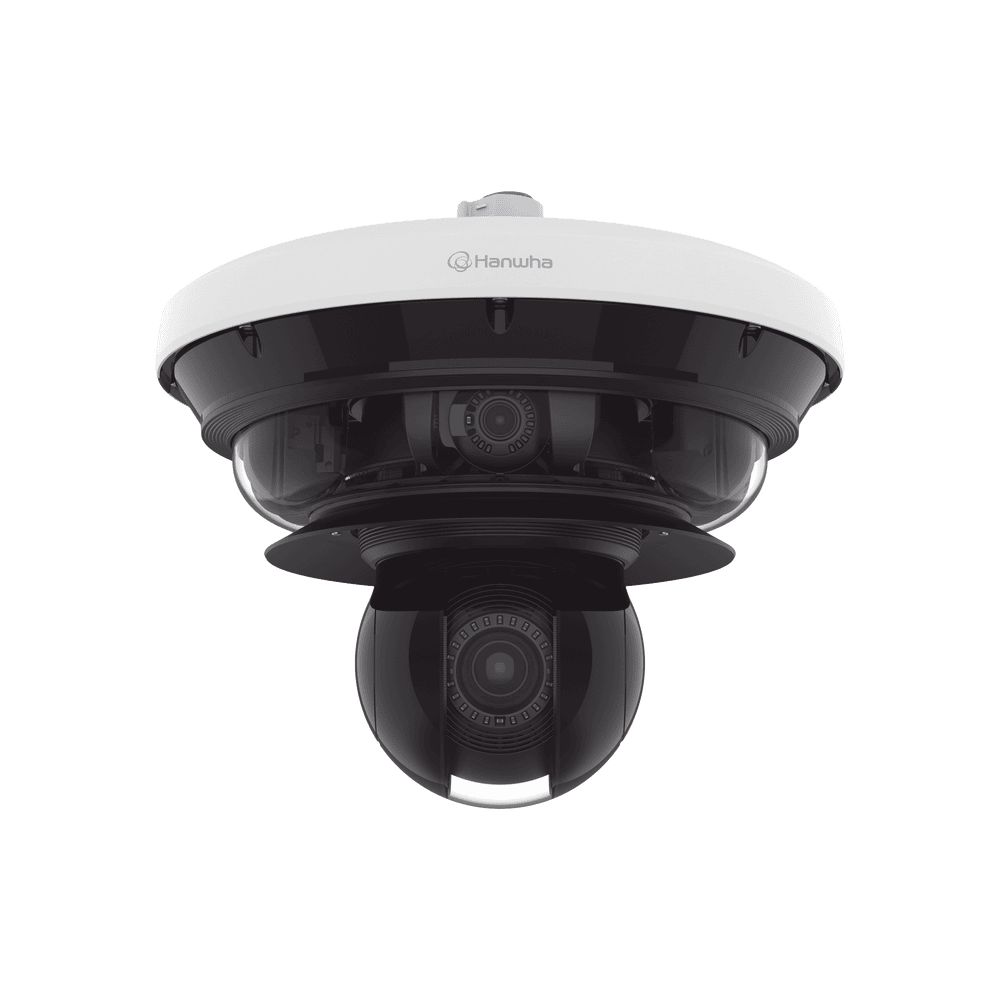 PNMC34404RQPZ-l Cámara IP Multisensor 34MP (4 sensores 4K) con lentes motorizados / PTZ 2 MP 40X / Hasta 2 tarjetas MicroSD de 512GB / WDR de hasta 150dB / IP66 / IK10 / autoseguimiento / Inteligencia artificial para eventos PNM-C34404RQPZ 1
