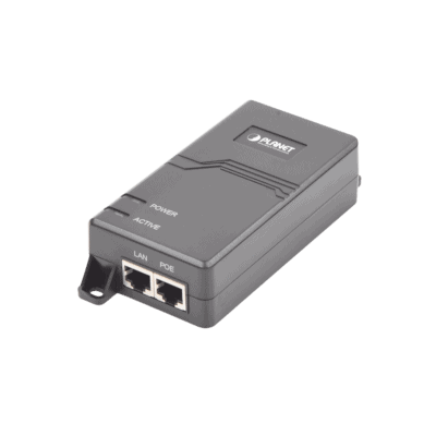 Inyector PoE  IEEE 802.3at, Puertos Gigabit, Hasta 30 W de Salida PoE (Mid-span)