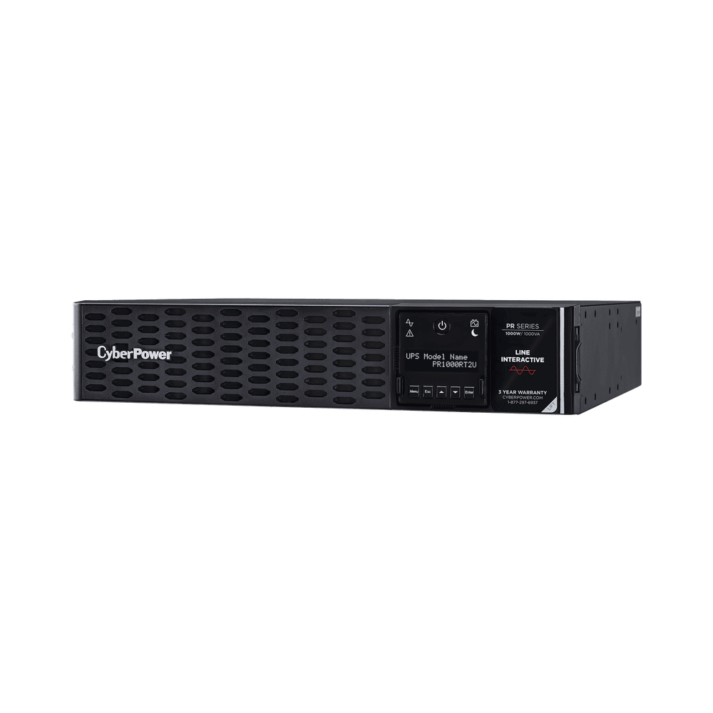 PR1000RT2U-AD-5-l UPS de 1000 VA /1000 W, Topología Línea Interactiva, Entrada 120 Vca NEMA 5-15P, Onda Senoidal Pura, Torre o Rack 2 UR, Con 8 Tomas NEMA 5-15R PR1000RT2U 3