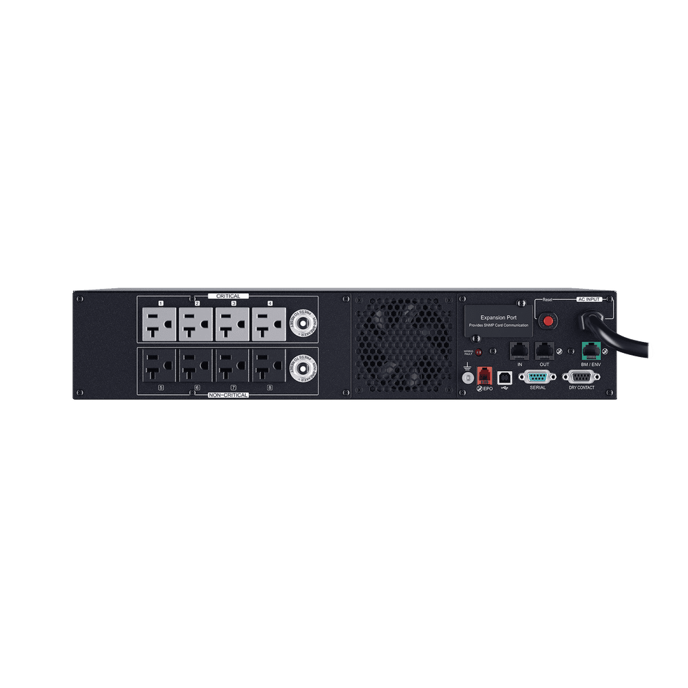 PR2200RT2U-AD-1-l UPS de 2200 VA/2200 W, Topología Línea Interactiva, Entrada 120 Vca NEMA L5-30P, Onda Senoidal Pura, Torre o Rack 2 UR, Con 8 Tomas NEMA 5-20R PR2200RT2U 2