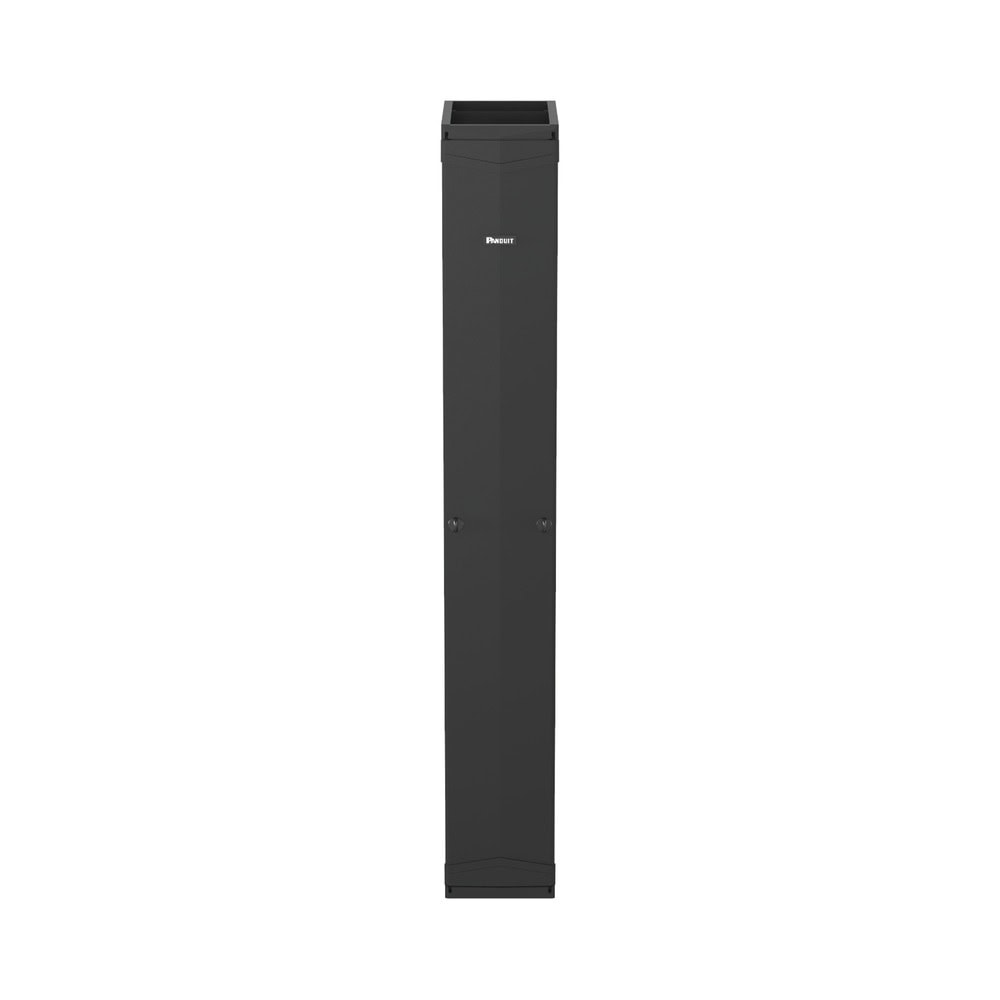 PR2VD12-FRENTE-l Organizador Vertical PatchRunner™, Doble (Frontal y Posterior), Para Rack Abierto de 45 Unidades, 12in de Ancho, Color Negro PR2VD12 2