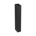 Organizador Vertical PatchRunner™, Doble (Frontal y Posterior), Para Rack Abierto de 45 Unidades, 12in de Ancho, Color Negro PR2VD12-l