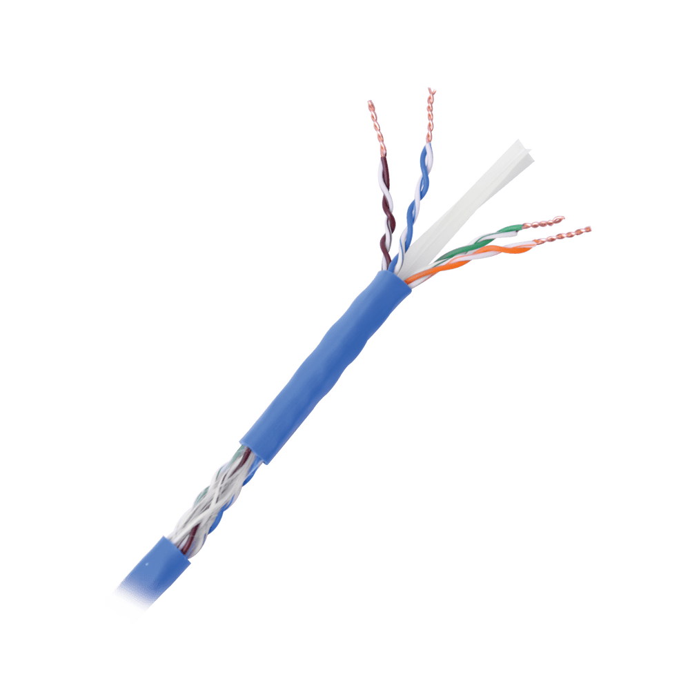 PROCAT6PLUS100M-LAT-IZQ-l Cable Cat6+ Calibre 23 Alto Rendimiento, ETL, UL, Color Azul, de 100 Metros (328.08 Pies), Super Flexible, para Aplicaciones de CCTV, Video HD, y Redes de Datos. PRO-CAT-6-PLUS/100M 3