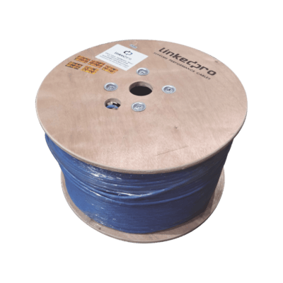 Bobina de 1000 Metros (3280.84 Pies) Cable Cat6+ Calibre 23 Alto Desempeño, ETL, UL, Color Azul, Super Flexible, de 1000 Metros (3280.84 Pies), para Aplicaciones de CCTV, Video HD, y Redes de Datos