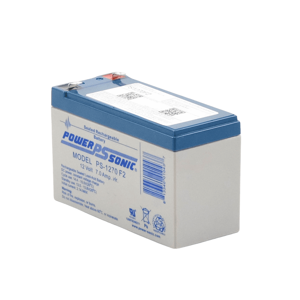 PS12120F2-AD-1-l Batería 12V Recargable, 12AH, Para Respaldo, Tecnologías AGM/VRLA, 5 Años Vida Útil, Terminales tipo F2, Reconocida UL , Sin Mantenimiento, Sin Derrames PS-12120-F2 2