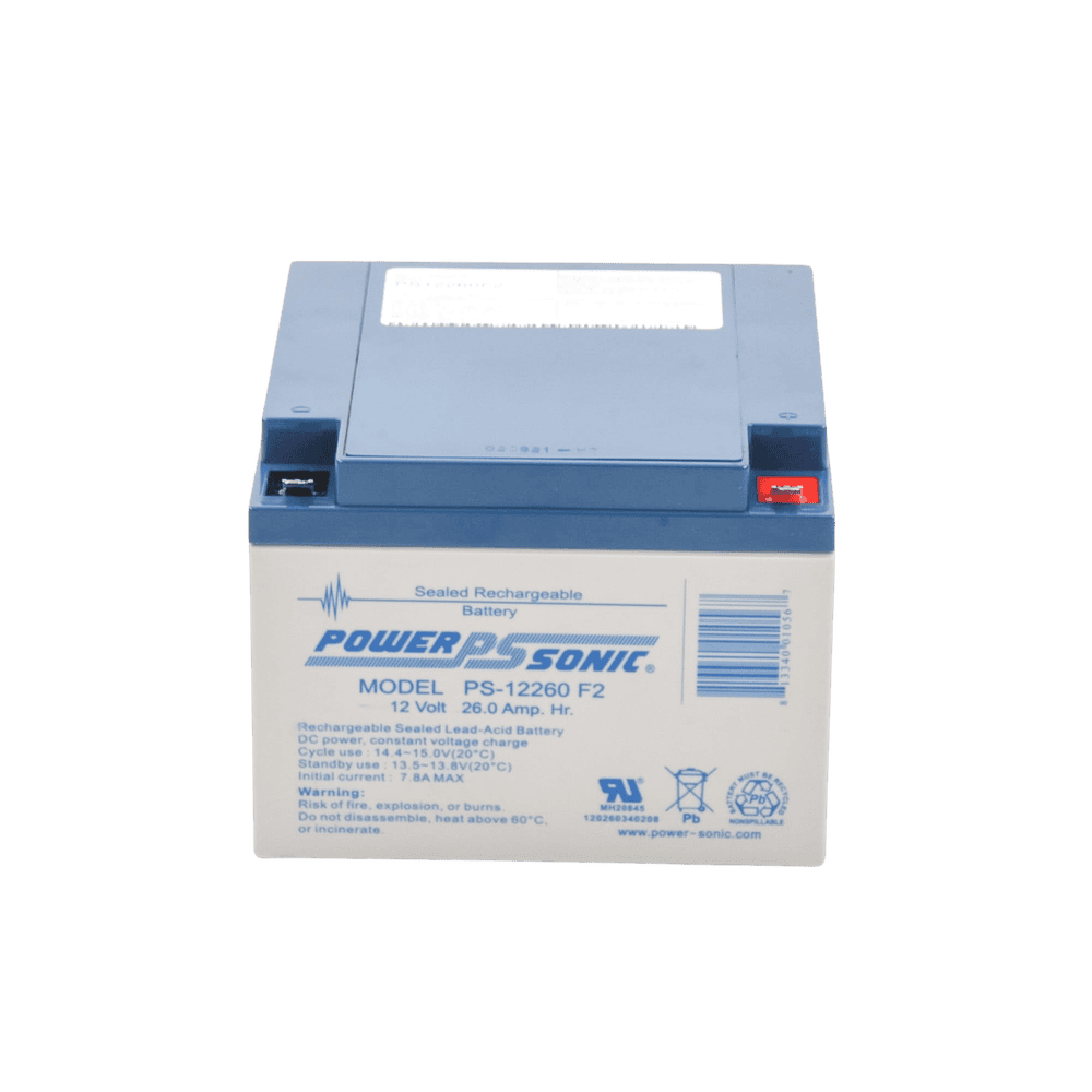 PS12260F2-AD-3-l Batería 12V, 26AH, Para Respaldo, Tecnologías AGM/VRLA, 5 Años Vida Útil, Terminales F2, Reconocida UL PS-12260-F2 4