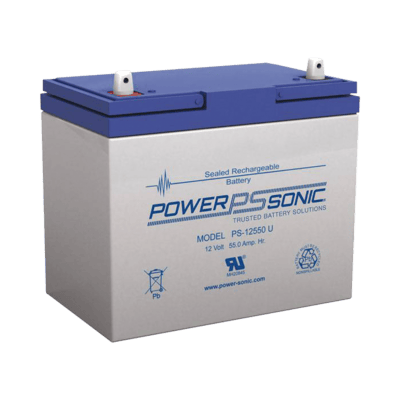 Batería 12V, 55AH, Para Respaldo, Tecnologías AGM/VRLA, 5 Años Vida Útil, Terminales U, Reconocida UL