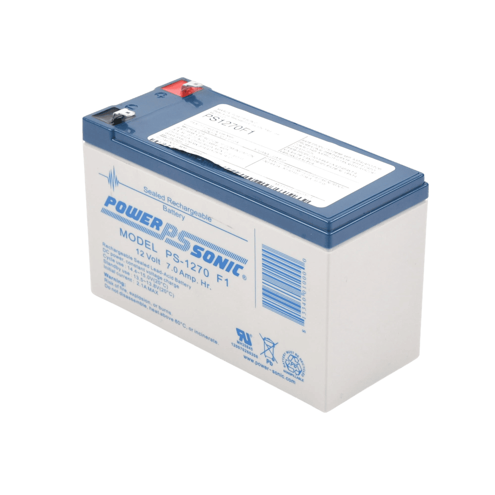 PS1270F1-AD-1-l Batería 12V, 7AH, Para Respaldo, Tecnologías AGM/VRLA, 5 Años Vida Útil, Terminales F1, Reconocida UL PS-1270-F1 2