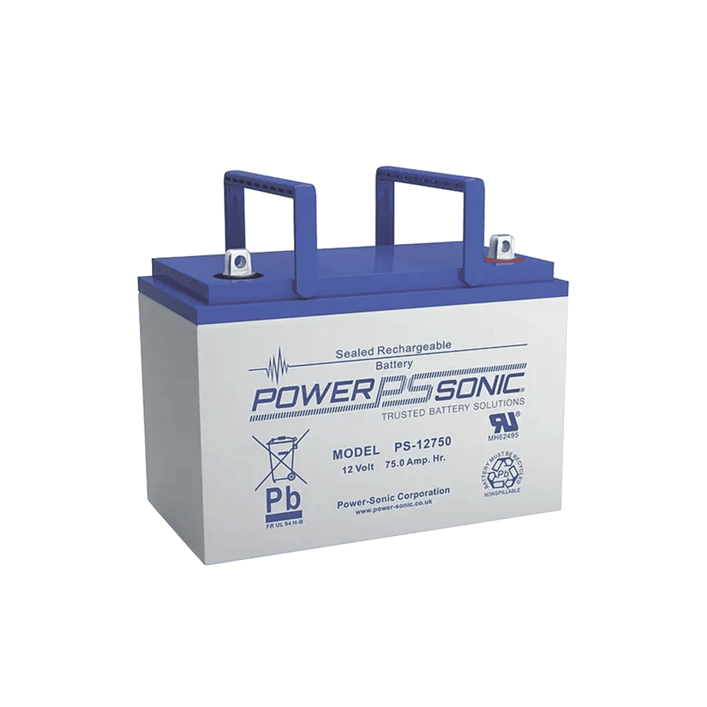 PS12750U-l Batería 12V, 78.6AH, Para Respaldo, Tecnologías AGM/VRLA, 10-12 Años Vida Útil, Terminales U, Reconocida UL PS-12750-U 1