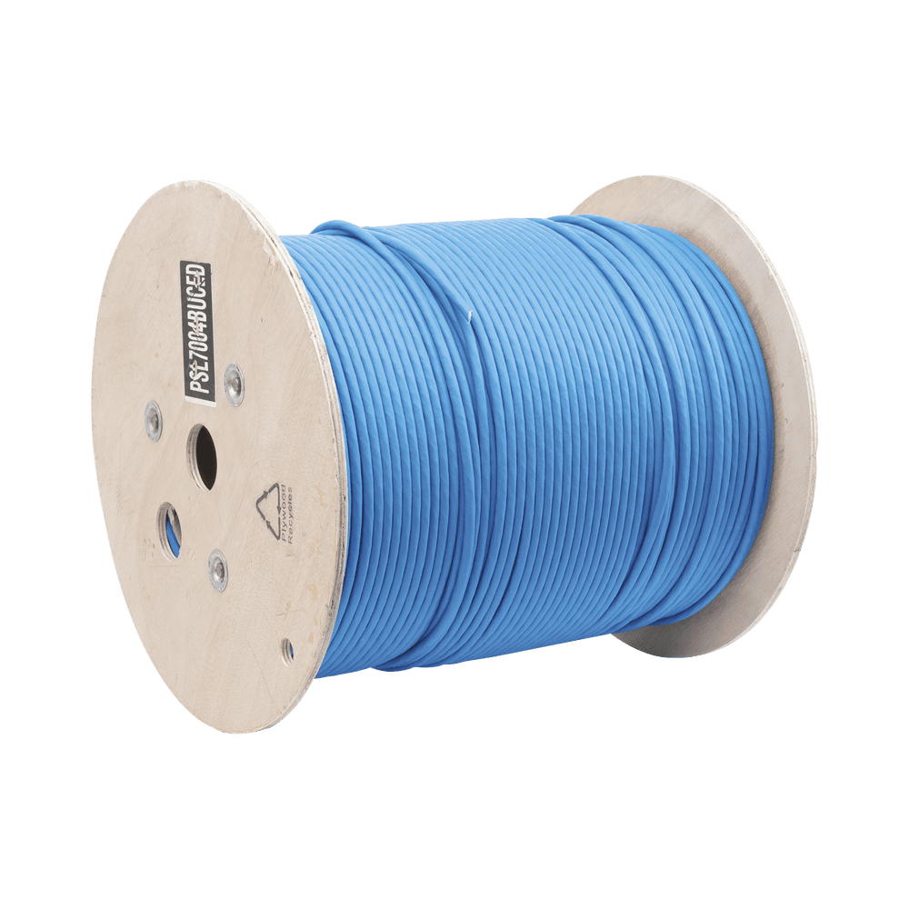 PSL7004BUCED-LAT-DER-l Bobina de Cable Blindado S/FTP de 4 Pares, Cat7, Inmune a Ruido e Interferencias, LSZH (Bajo Humo, Cero Halógenos), Color Azul, Bobina de 500 Metros (1640 Pies) PSL7004BU-CED 3