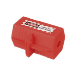 Dispositivo de Bloqueo LOTO para Enchufes de 120 Vca, Fabricado con Polipropileno, Color Rojo PSLCL110-AD-3-l