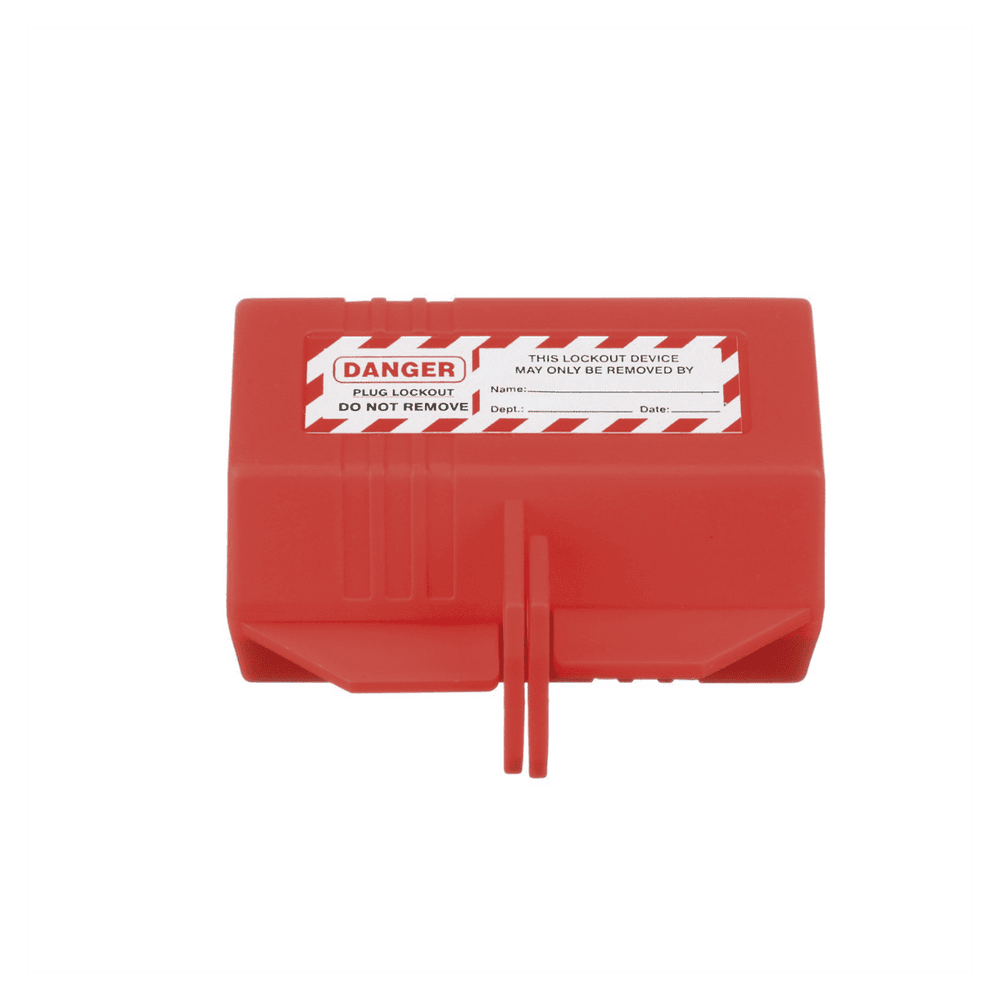 PSLCL110-AD-4-l Dispositivo de Bloqueo LOTO para Enchufes de 120 Vca, Fabricado con Polipropileno, Color Rojo PSL-CL110 5