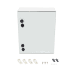 Gabinete de Poliéster IP65 Uso en Intemperie (400 x 500 x 200 mm) con Placa Trasera Interior de Plástico (Incluye Chapa y Llave). PST405020P-AD-3-l