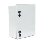 Gabinete de Poliéster IP65 Uso en Intemperie (400 x 500 x 200 mm) con Placa Trasera Interior de Plástico (Incluye Chapa y Llave). PST405020P-LAT-DER-l