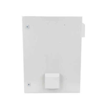 Gabinete Ventilado de Acero IP55 Uso en Exterior (500 x 700 x 250 mm) con Placa Trasera Interior Metálica y Compuerta Inferior Atornillable. Incluye Ventilador, Ventilas, filtros, Chapas y Llave T.