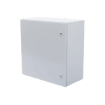 Gabinete de Acero IP66 Uso en Intemperie (600 x 600 x 300 mm) con Placa Trasera Interior Metálica y Compuerta Inferior Atornillable (Incluye Chapa y Llave T). PST606030A-AD-1-l-1