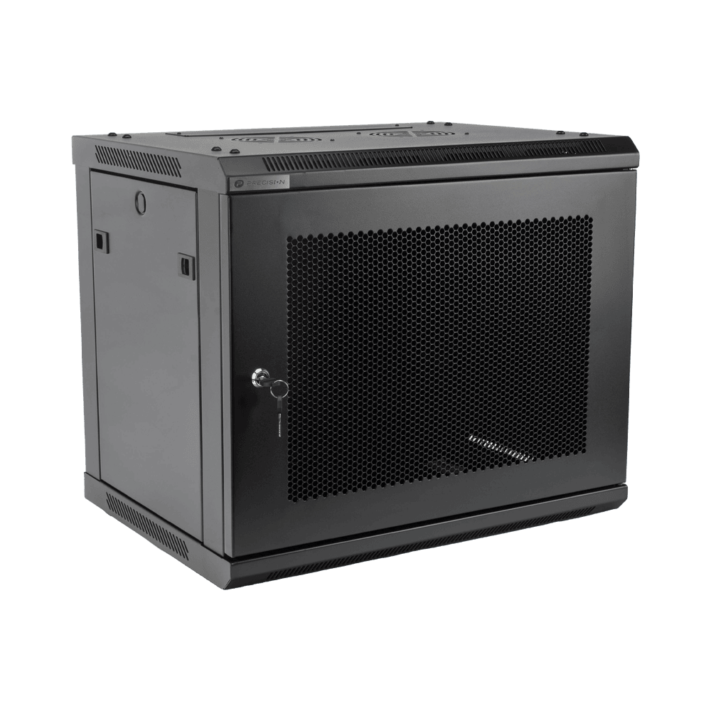PSTC09645BDP-AD-1-l Gabinete PRECISION, Con Puerta Perforada, de 19in, 9UR, 450mm de Profundidad, Color Negro PSTC-09-645BDP 2