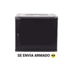Gabinete PRECISION, Con Puerta Perforada, de 19in, 9UR, 450mm de Profundidad, Color Negro PSTC09645BDP-l